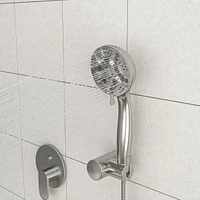 Streamdale Furniture 10" Rain Shower Head Systems, Dual Shower Heads, Brushed Nickel, Wall Mounted Shower