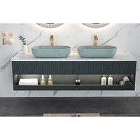 Modern Oval 24" X 14" Above Bathroom Vessel Sink, Bathroom Sink For Lavatory Vanity Cabinet