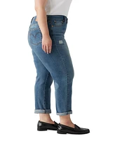 Levi's Plus Mid Rise Roll-Cuff Boyfriend Jeans