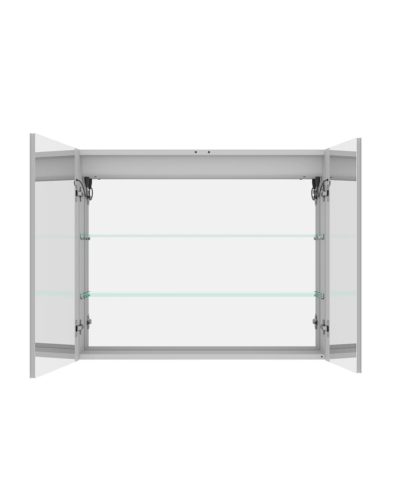 Simplie Fun Led Vanity Mirror Medicine Cabinet, 36x30 Inch