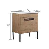 30 Inch Bathroom Vanity With Sink, Freestanding Bathroom Vanity Or Floating Is Optional Conversion