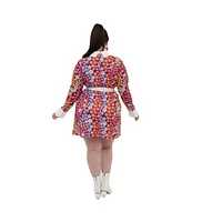 Smak Parlour Plus Size 1970s Short N Sweet Flare Dress