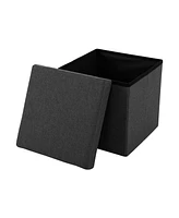 Seville Classics Foldable Storage Ottoman
