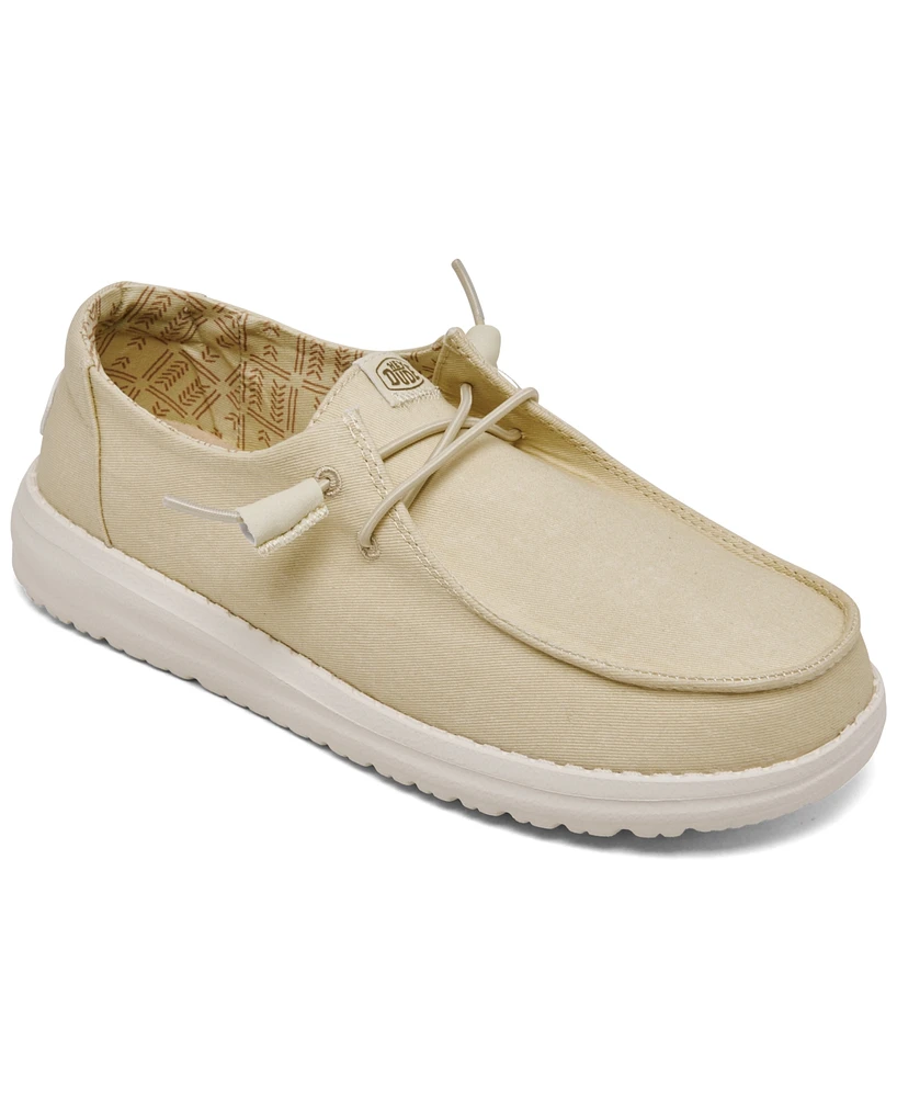 Hey Dude Women's Wendy Canvas Casual Moccasin Sneakers from Finish Line