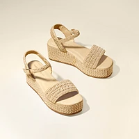 Madden Girl Julian-c Platform Raffia Wedge Sandals