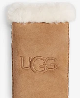 Ugg Women's Embroidered Shearling Fur Mittens