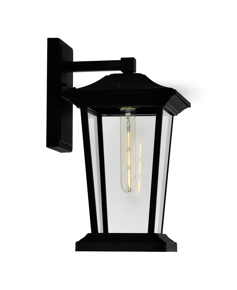 Cwi Lighting 15.3" Metal Leawood 1 Light Outdoor Wall Light