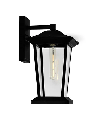 Cwi Lighting 15.3" Metal Leawood 1 Light Outdoor Wall Light