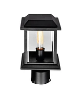 Cwi Lighting 11.7" Metal Blackbridge 1 Light Outdoor Lantern Head