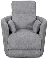 Gardley 38" Fabric Power Swivel Recliner, Created for Macy's