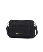 Mkf Collection Rosalie Solid Quilted Cotton Shoulder Bag by Mia K