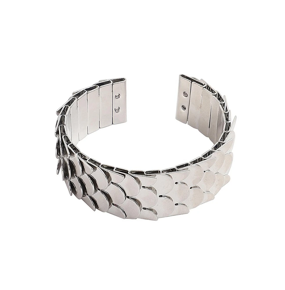 Sohi Women's Scale Cuff Bracelet