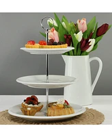 Bia Cordon Bleu Porcelain 3-Tier Dessert Serving Stand