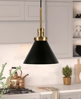 Hudson & Canal Zeno 8.5" Wide Pendant with Metal Shade