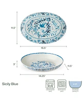 Fitz and Floyd Sicily Serve Bowl & Platter Set