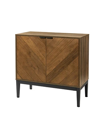 Dommen Modern Storage Cabinet with Metal Legs