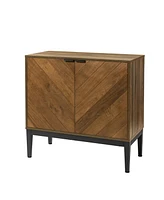 Dommen Modern Storage Cabinet with Metal Legs