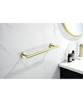 Simplie Fun 6-Piece Brushed Gold Bathroom Hardware Set