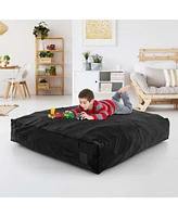 Costway 57" x Crash Pad Sensory Mat with Foam Blocks & Washable Velvet Cover