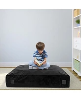 Costway 57" x Crash Pad Sensory Mat with Foam Blocks & Washable Velvet Cover
