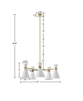Ezra 5-Light Metal Chandelier