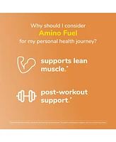 Twinlab Amino Fuel Liquid Orange Rush - Caffeine Free Pre Workout & Post Workout Amino Energy Drink with Bcaa & Collagen Peptides