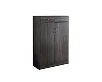 Streamdale Furniture Shoe Cabinet Distressed Grey