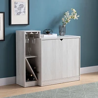 Streamdale Furniture Wine Cabinet White Oak