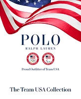 Polo Ralph Lauren Men's Team Usa Custom Slim-Fit Stretch Striped Mesh Shirt