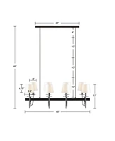 Fairmount 8-Light Traditional Chandelier With Drum Shades