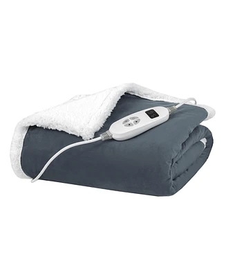 Slickblue Heated Electric Blanket Throw with 10 Heat Levels