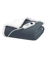 Slickblue Heated Electric Blanket Throw with 10 Heat Levels