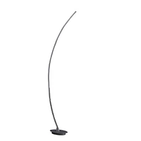 Streamdale Furniture 62.25-Inch Bradie Brushed Nickel Led Arc Tube Floor Lamp