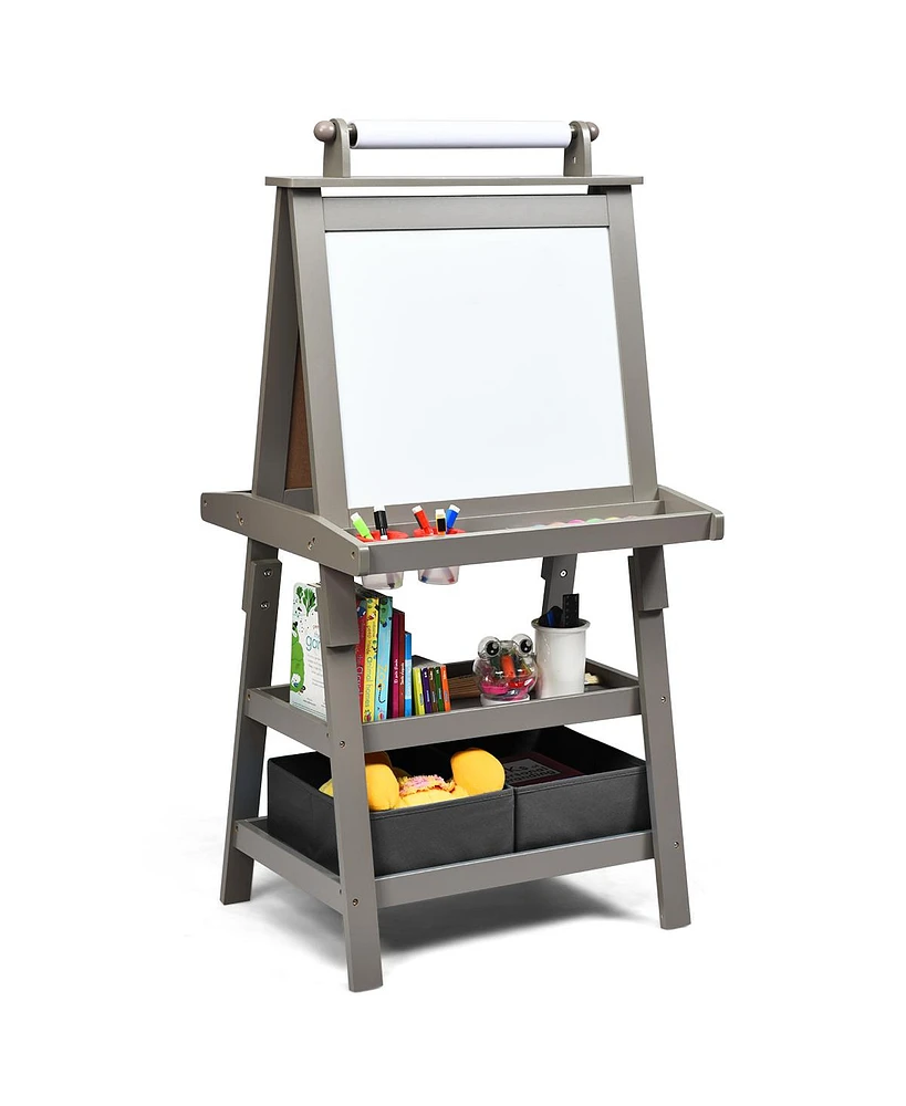 Slickblue 3-in-1 Double-Sided Storage Art Easel