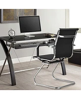 Costway Set of 2 Office Waiting Room Chairs for Reception Conference Area