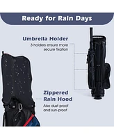 Costway Men's Complete Golf Club Set Package incl 460CC with Rain Hood