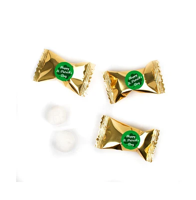 Just Candy St. Patrick's Day Candy Mints Party Favors Gold Individually Wrapped Buttermints - 55 Pcs