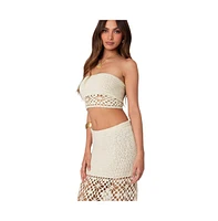 Edikted Women's Ida crochet tube top