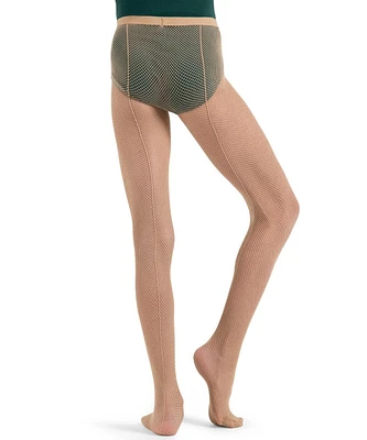 Capezio Girls Studio Basics Fishnet Tight w/ Seams