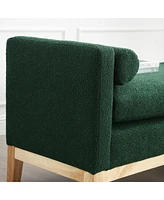 Streamdale Furniture 53.5"W Elegant Upholstered Bench, Ottoman