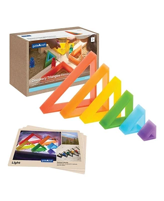 Kaplan Early Learning Discovery Triangles - Rainbow - 6 Pieces - Assorted pre