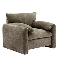Modern Style Chenille Oversized Armchair Accent Chair Single Sofa Lounge Chair