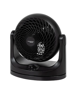 Iris Usa Woozoo Fan, Small Oscillating Desk Fan, Table Air Circulator, 3 Speeds, 52ft Max Air Distance, 12 Inches, 112° Adjustable Tilt