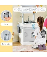 Sugift Chef Pretend Kitchen Playset with Cooking Oven and Sink for Toddlers