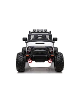 Streamdale Furniture 24V Jeep Double Drive Children Ride- On Car With 200Wx2 12V9Ahx2Battery, Parent Remote Control