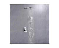 Casainc Wall-Mounted Rain Shower Faucet with Pressure Balanced Valve