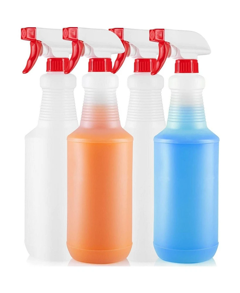 Zulay Kitchen Leakproof Cleaning Spray Bottle Set (4 Pack 32oz)