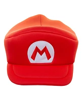 Super Mario Men's Bros Embroidered Mario M Patch Red Beret Cap