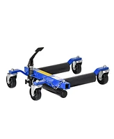 Durhand Hydraulic Wheel Dolly Tire Jack with Ratcheting Foot Pedal for Vehicle Positioning for Car Truck Rv Trailer, 1500LBS