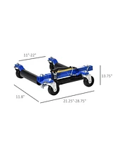 Durhand Set of 2 Hydraulic Wheel Dolly Lifting Sd for Car Tires,